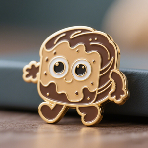 Badges de revers personnalisés en émail souple 3D avec dôme en époxy pour cadeaux de mascotte - Product Image 4