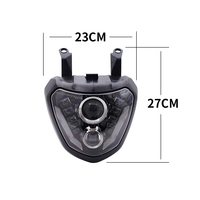 MT07 MT09 Phare LED Lampe MT 09 MT-09 Pour YAMAHA Phare MT09 FZ09 2013 2014 2015 2016 DRL 110W Étanche LED Lumière