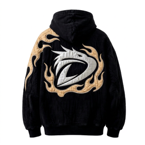 Hot Selling Winter Vintage Oversized <b>Goth</b> Grunge Sublimated Zip-Up <b>Hoodie</b> <b>Men's</b> 100% Polyester Eco-Friendly Y2K Streetwear - Product Image 5