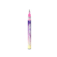 Stylo à ongles liquide permanent en gros, kit professionnel de graffiti pour nail art, ensemble de feutres de polissage, 12 couleurs, stylo de traitement des ongles