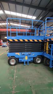 2025 nuevo Triciclo de acero inoxidable elevador de tijera móvil 6m 8m 10m 12m 14m tijera móvil aérea elevador de hombre eléctrico - Product Image 6