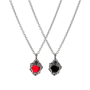 Collar de Acero Inoxidable con Colgante de Flor de Rosa Vintage, Estilo Chen Weiting, para Hombre y Mujer, Joyería con Colgante de Flor que Combina con Todo - Product Image 1