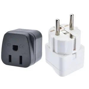 Eu To Us Plug New US To EU Plug Adapter 3 Prongs To 2 Prongs America Canada Japan Type-B Plug To Euro Socket For France Germany Netherlands