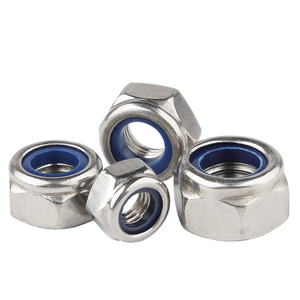 Écrous de blocage Nylock en acier inoxydable 304 DIN 985 <span class=keywords><strong>à</strong></span> filetage <span class=keywords><strong>gauche</strong></span> avec insert en nylon bleu pour la vente en gros - Product Image 6