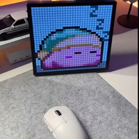 Écran LED Mosaic Bluetooth Pixel Rétro 4K HDR, Horloge d'animation créative, DIY transfrontalier, Luminosité 5000 cd/m², Utilisation intérieure