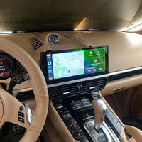 Layar sentuh Android 12.3 inci untuk Tablet mobil bawaan navigasi GPS Radio otomatis Porsche Cayenne 2010- 2016