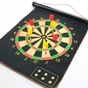 Taiwan Supplier Customization Roll-Up Magnetic Dartboard Color Box Packing For Children