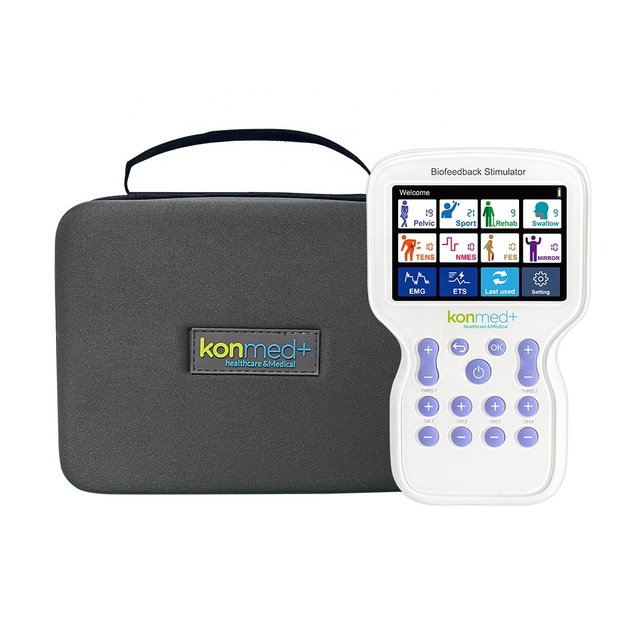 Smart Konmed KM580 Portable 4-Channel EMS Biofeedback Neuromuscular Stimulator TENS Made of Durable ABS Material
