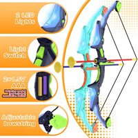 Ensemble arc et flèches LED en ABS pour l'entraînement au tir, jouet de lancer pour enfants, jeu en plein air