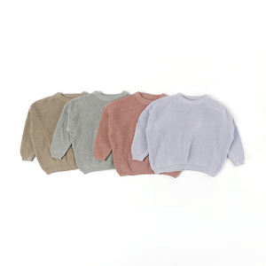 Vêtements tricotés pour bébé assortis aux couleurs, nouveau-né, 100% coton, haut, pull, sweat-shirt, pull tricoté pour enfants - Product Image 6