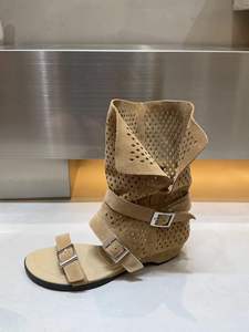 Sandales <span class=keywords><strong>compensées</strong></span> respirantes et légères à bride unique, bottines d'été, nouvelle collection, bottes tendance pour femmes - Product Image 3