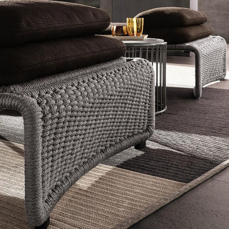 New design hot selling aluminum frame rope outdoor garden chairs