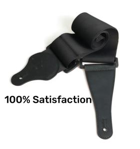 Courroie de guitare en nylon noir OEM, accessoires portables et confortables pour guitare acoustique basse à épaulement, ceinture de guitare économique - Product Image 4