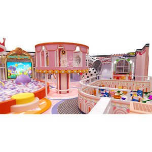 Çocuklar için kapalı oyun alanı içinde 289 Sqm 3.2 m yükseklik çocuk pembe şeker tema ticari - Product Image 2