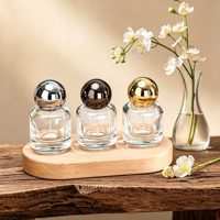 Botella de Vidrio Transparente de 30 ml para Perfume, Botella con Atomizador, Botella Dispensadora de Cosméticos, Botella Vacía para Suero para el Cuidado de la Piel, Venta al por Mayor