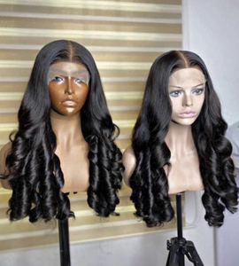 Parrucca Trasparente Senza Colla 13x4 con Capelli Umani Vergini Brasiliani Remy al 100% Ondulati per Donne Nere - Product Image 3