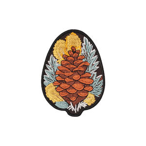 Patchs brodés thermocollants mignons en forme de piment avec logo de dessin animé, design personnalisé, à coudre sur tissu sergé, forme ronde pour vêtements - Product Image 6