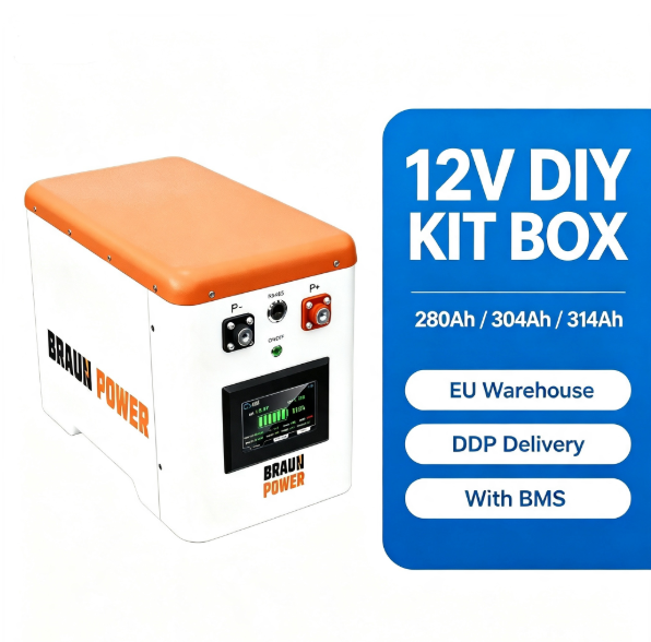 New Lifepo4 Battery Box Metal DIY 12V 24V 51.2V 280Ah 300Ah Box DIY Kit Battery Box with BMS for Home Energy Storage