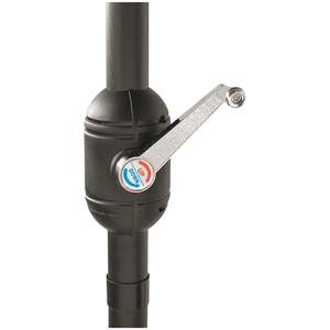 ร่มสนามอลูมิเนียมพร้อมเสาสีบรอนซ์และฝาปิดสีเหลือง - Product Image 4