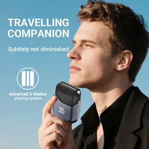 Mini Rasoio Elettrico Portatile per Uomo con Lama in Ceramica, <span class=keywords><strong>Regolabarba</strong></span> con Funzione di Ricarica USB - Product Image 4