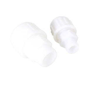 White Plastic <b>Quick</b> <b>Connector</b> 1 Inch Threaded Injection Molded Pipe Fitting For Garden Water System - Product Image 5