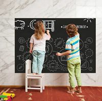 Papel de Pizarra Autoadhesivo, Adhesivo para Pared con 12 Colores, Alternativa al Rollo de Papel Tapiz para Oficina, Pintura Magnética para Pizarra