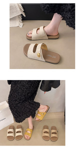 Luxury Women's Cork <b>Slide</b> Sandal Summer Outdoor Cork Sandals slippers Women Summer - Product Image 2