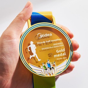 Médailles en métal cristallin personnalisées gravées pour les récompenses sportives : marathons, matchs de basketball, jours sportifs scolaires, événements de championnat - Product Image 5