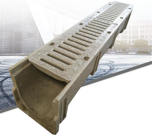 Drenajes Lineales Modernos de Alta Calidad en Forma de <span class=keywords><strong>U</strong></span> de Acero Inoxidable y Resina para Concreto, Drenajes Ranurados, Drenajes para Zanjas - Product Image 2