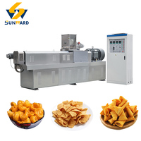 Ligne de production de machine extrudeuse automatique de snacks frits (Sala Fingers, croûtes de riz, bulles) à double vis, machine à snacks frits extrudés