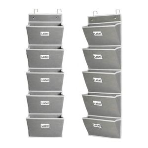 Over the Door Organizer <b>Wall</b> Closet Hanging Organizer Metal Hooks Foldable Hanging <b>Shelves</b> - Product Image 1
