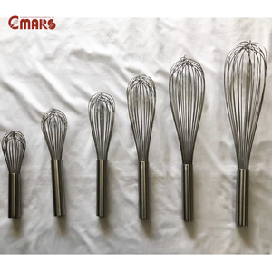 [NSF] <span class=keywords><strong>Fouet</strong></span> à piano robuste 10 pouces / Batteur à œufs <span class=keywords><strong>manuel</strong></span> <span class=keywords><strong>rotatif</strong></span> compact de qualité supérieure avec fil flexible - Product Image 1