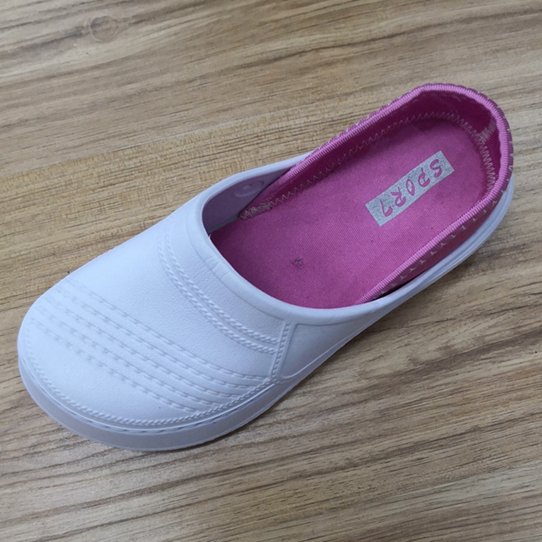 Zoccoli infermiere bianco/rosa rosa