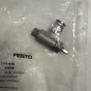 Valvola di controllo del flusso unidirezionale FESTO VFOH-LE-A-G1/8-Q6 con attacco a innesto G1/8 maschio QS-6 - Product Image 3