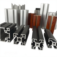 Profilé d'extrusion en alliage d'aluminium série 6000 LUXING HXY-YXC-Y27, cadre de pliage à rainure en T, industriel, faible MOQ, noir, carré T3-T8