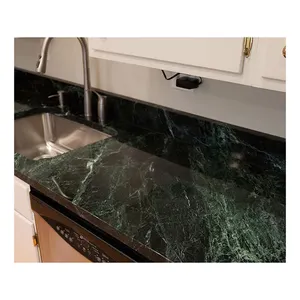 Factory Direct Slate Tabletop Outdoor Counter Kitchen Green Marble Table Top Countertop Design