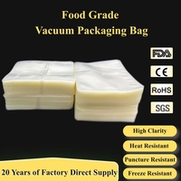 Sacs sous vide pour prolonger la durée de conservation des poissons congelés, de la volaille, des boulettes, des plats préparés, sacs sous vide transparents, sacs en plastique nylon