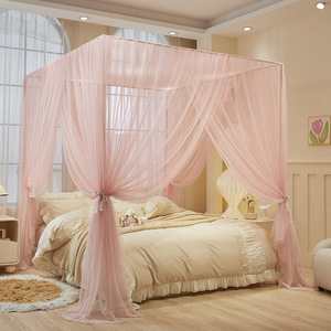 Nouvelle moustiquaire de plafond 2026 en dentelle, simple, élégante, couleur unie, universelle pour chambre à coucher, modèle export. - Product Image 2