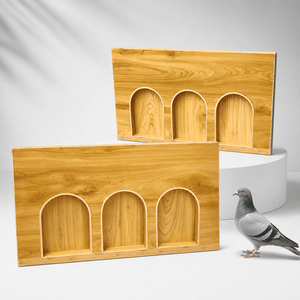 Porte d'entrée en bois écologique anti-évasion pour pigeonnier, trappe pour pigeons de course européens, porte d'accès multi-tailles pour cage à oiseaux toutes saisons - Product Image 5