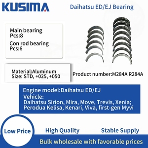 Cojinete principal de cigüeñal y cojinete de biela de motor de fábrica para Daihatsu Cuore Mira Move Sirion 0.8L 1.0L Motor ED <span class=keywords><strong>EJ</strong></span> de 3 cilindros - Product Image 1