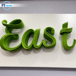 Letras Decorativas Metálicas 3D Sin Iluminación, de Latón o Aluminio, para Uso en Interiores, en Oficinas, Hoteles o Tiendas - Product Image 6
