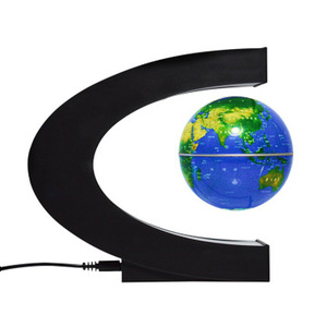 Bán buôn C hình dạng bay lên từ nổi toàn cầu với ánh sáng xoay bản đồ thế giới chúng tôi EU AU Anh Trang trí nội thất - Product Image 4