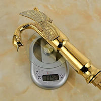 FEIDU Hôtel de luxe Robinet de salle de bain Style moderne Grand Swan Bassin Mélangeur Qualité Monotrou En Laiton Robinet D'eau Chaude Froide Robinet