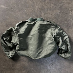 Chaqueta Impermeable Reversible de Nailon, Gruesa, Abrigada, con Hombros Caídos, Estilo Bomber, Holgada, para Exteriores, Color Naranja Brillante - Product Image 4