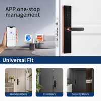Serrure de porte intelligente Bluelock, biométrique, empreinte digitale, TTlock, Tuya Lock, entrée sans clé pour la maison, le bureau, les portes en bois, en fer et en acier