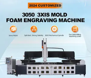 High efficiency 3050 3 axis mold cnc foam engraving machine for foam sculpture