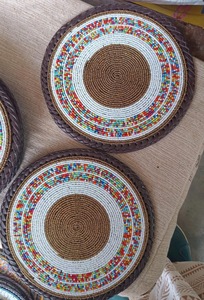 Best Selling <b>Beaded</b> Floral <b>Placemat</b> Luxury Home Decor Accessory for Dining Tables Available At Wholesale Price - Product Image 2