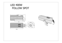 Projecteur LED de suivi 400W en gros d'usine 3200K / 4500K / 6500K