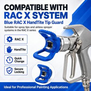 หัวฉีดพ่นสีแบบไร้อากาศ RAC X ขนาด 7/8 นิ้ว รุ่น 246215 พร้อมตัวป้องกันหัวฉีดแบบขันมือ อะไหล่เปลี่ยนสำหรับปืนพ่นสี - Product Image 4