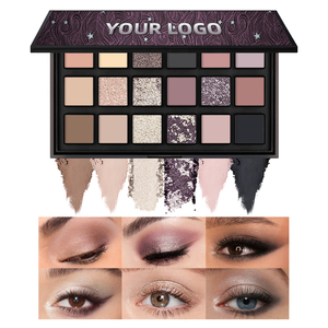 Biểu Tượng Tùy Chỉnh Sản Phẩm Trang Điểm 18 Màu Sắc Ép Matte Long Lanh Eyeshadow Palette Trang Điểm Chất Lượng Cao Không Thấm Nước Bóng Mắt - Product Image 4
